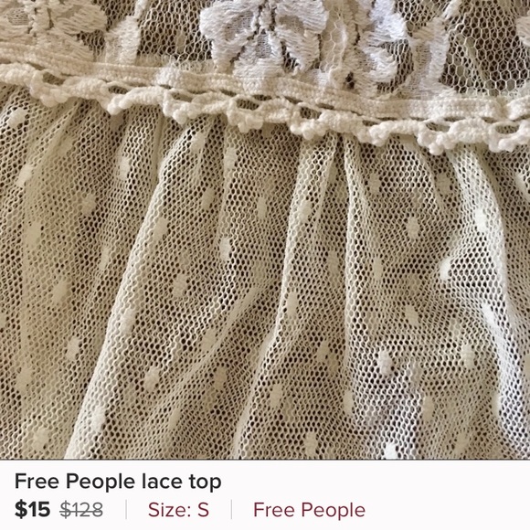 Free People lace top - Picture 7 of 7